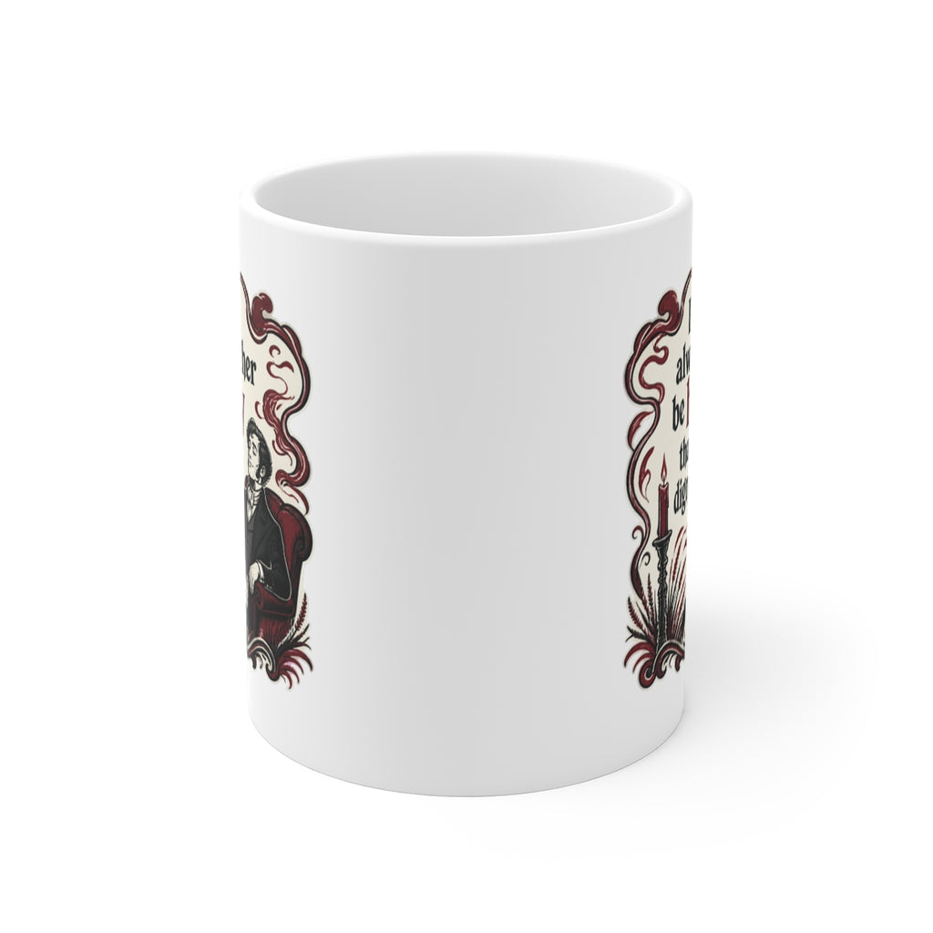 front view of the mug
