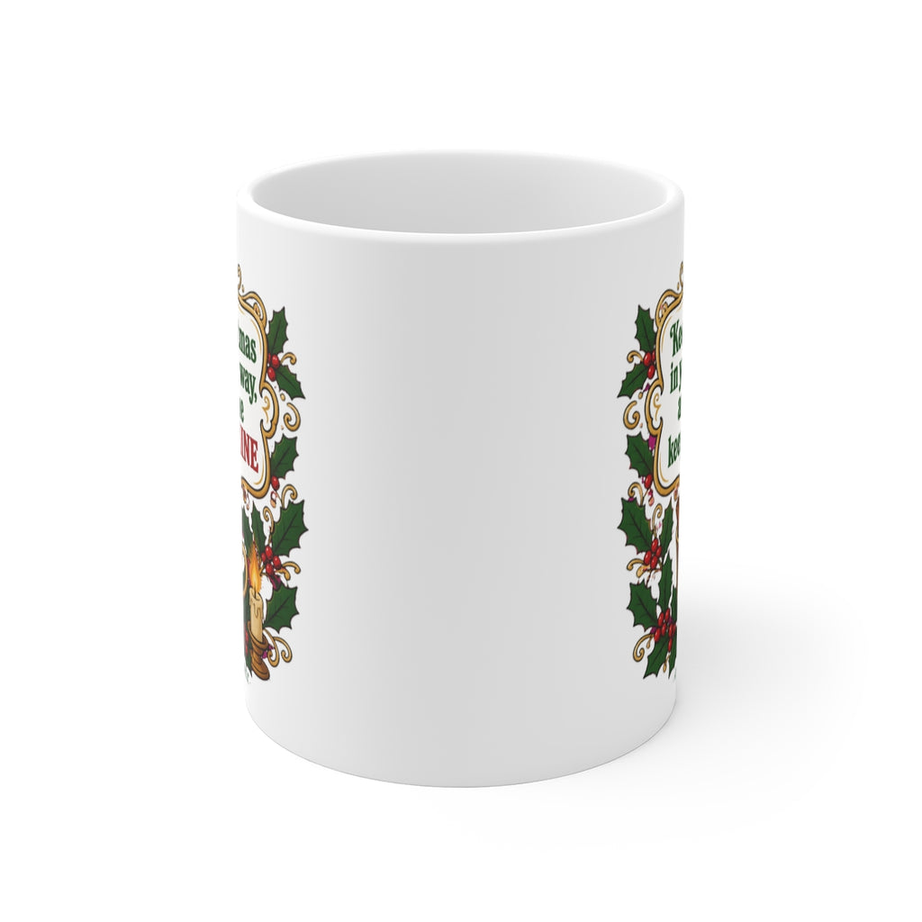 front view of the mug