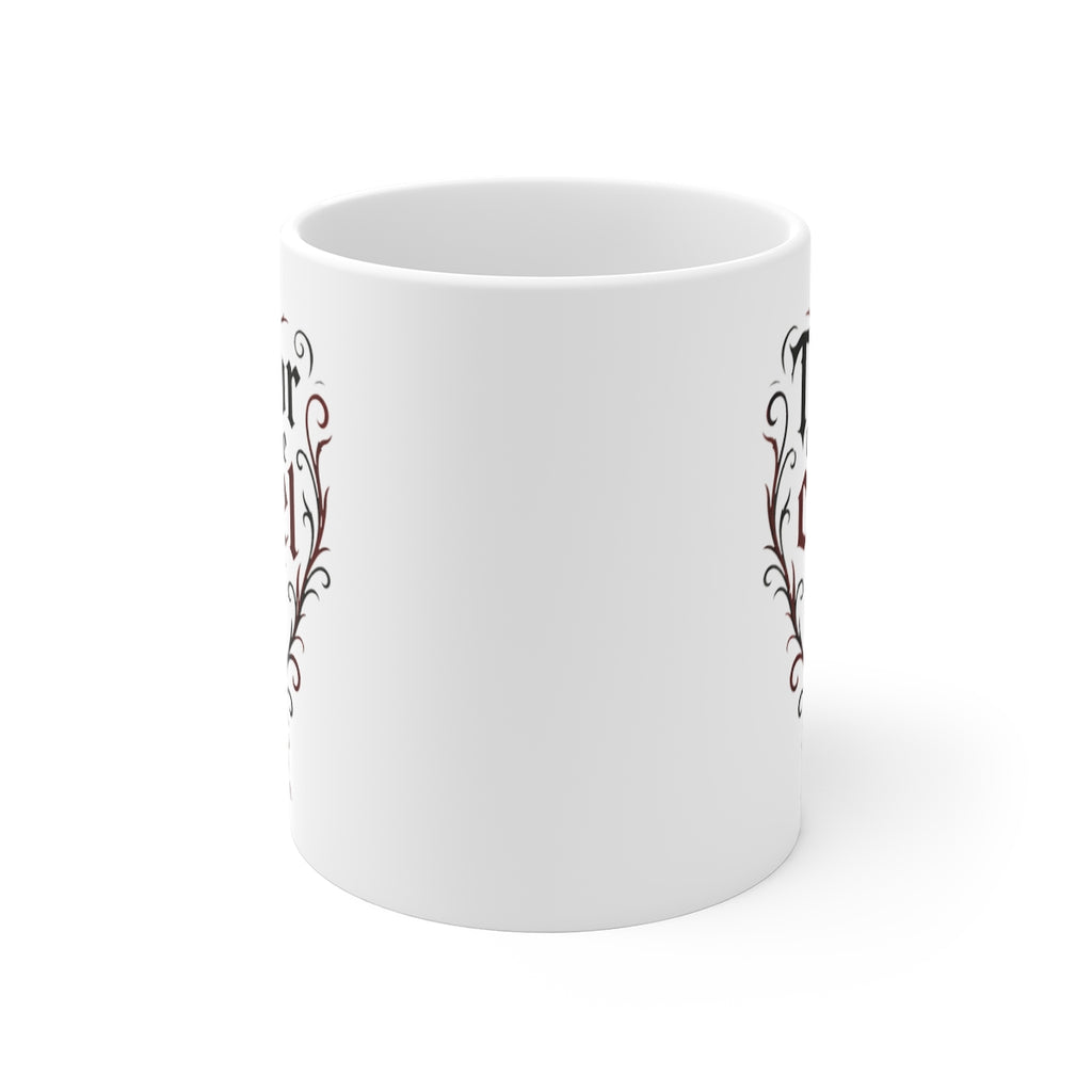 front view of the mug