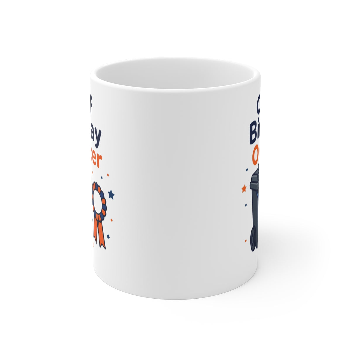 front view of the mug