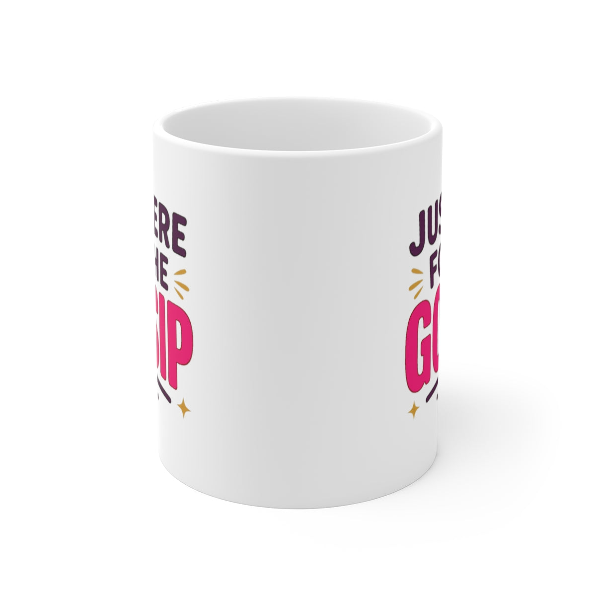 front view of the mug