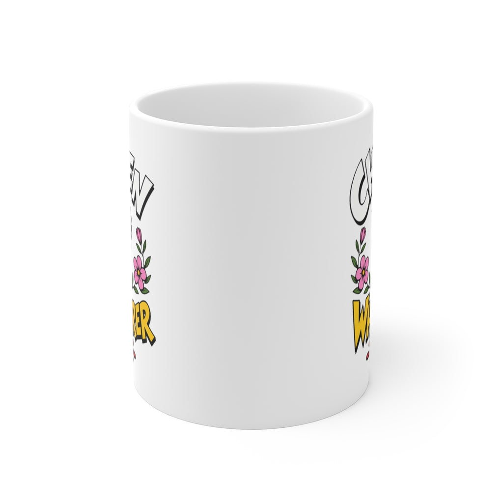 front view of the mug