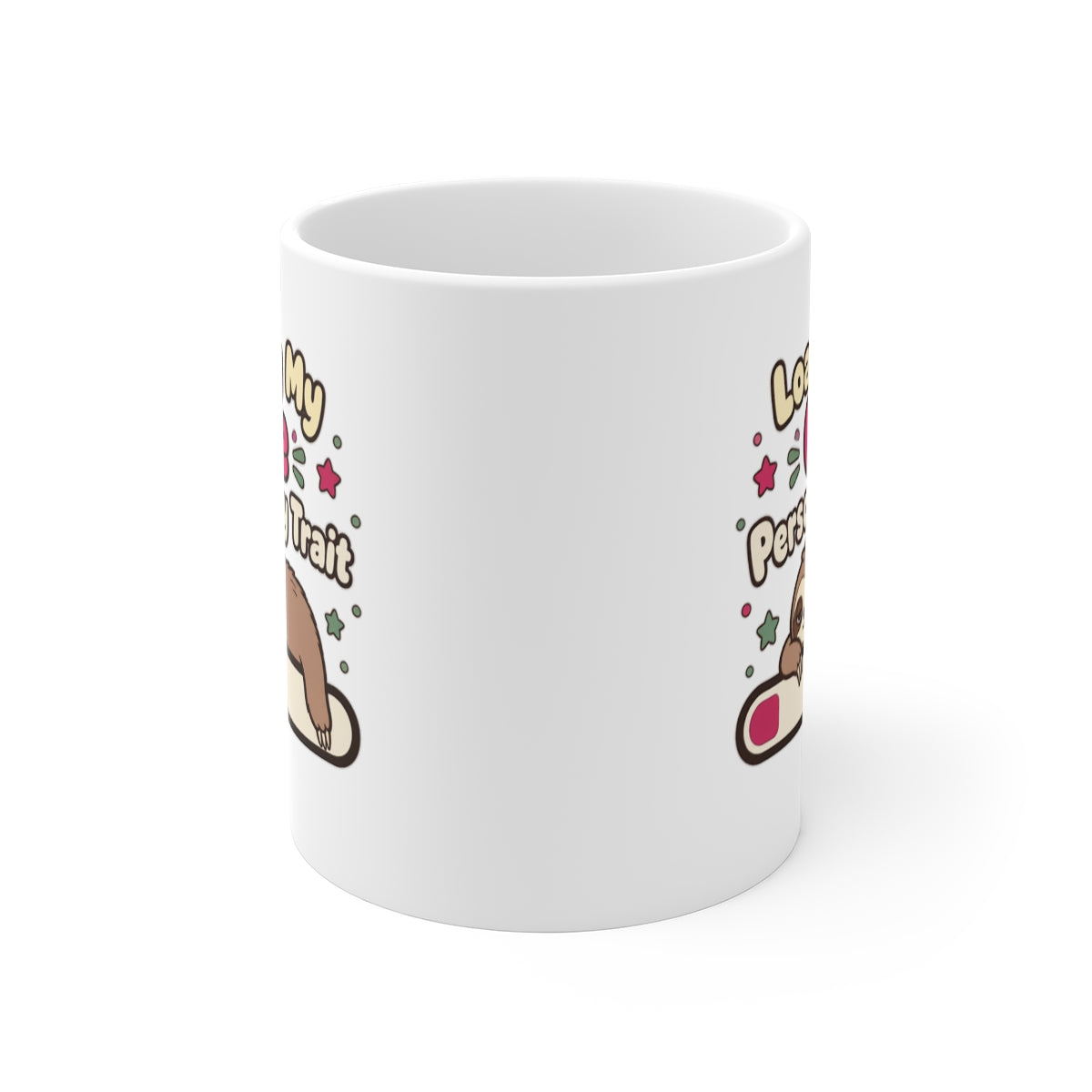 front view of the mug