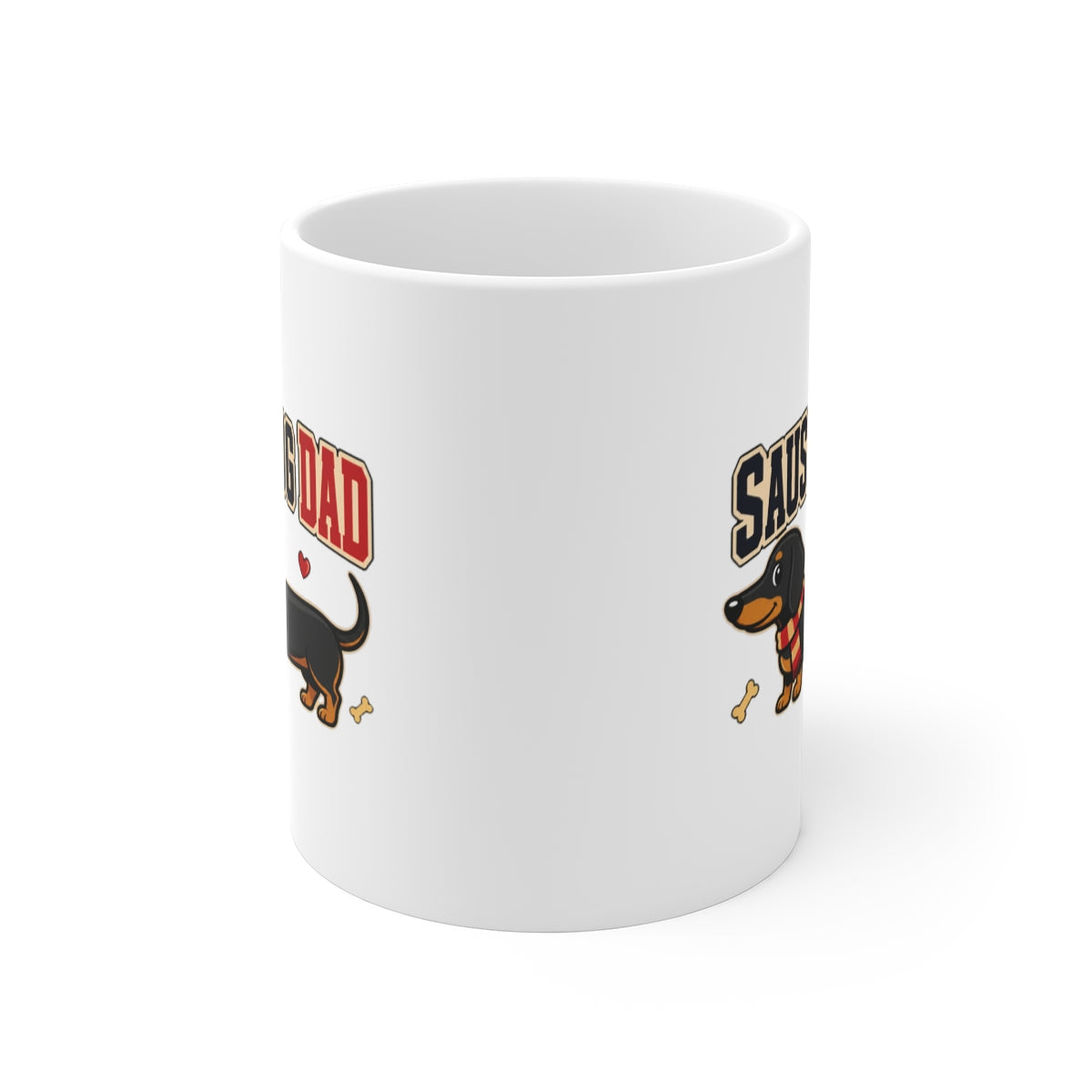front view of the mug