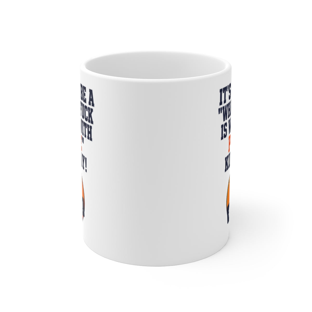 front view of the mug