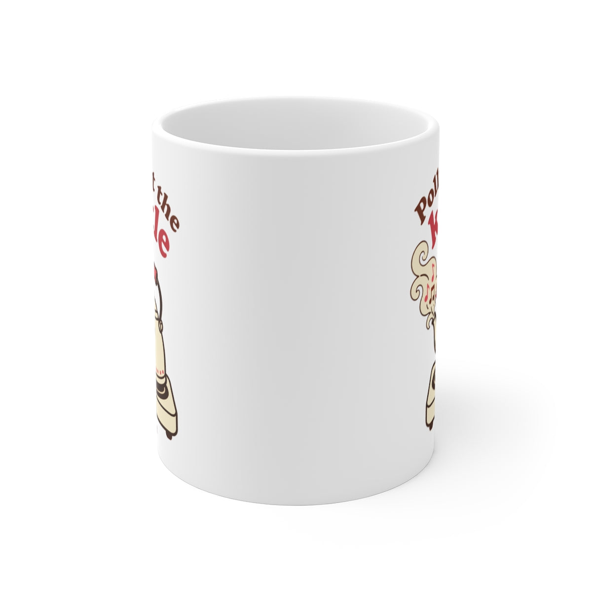 front view of the mug