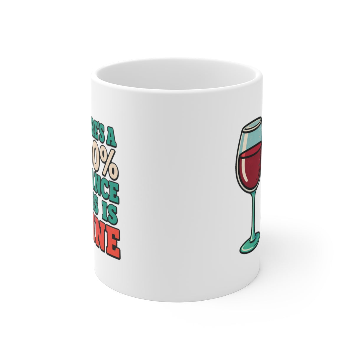 front view of the mug