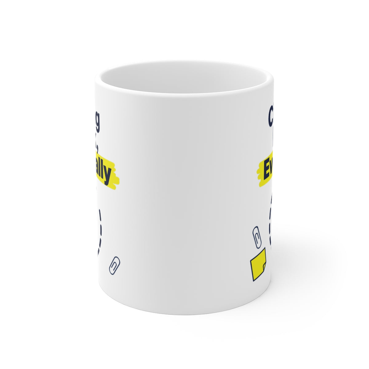 front view of the mug