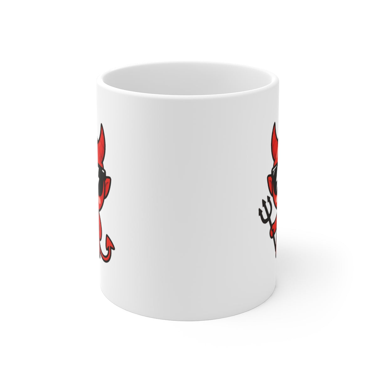 front view of the mug