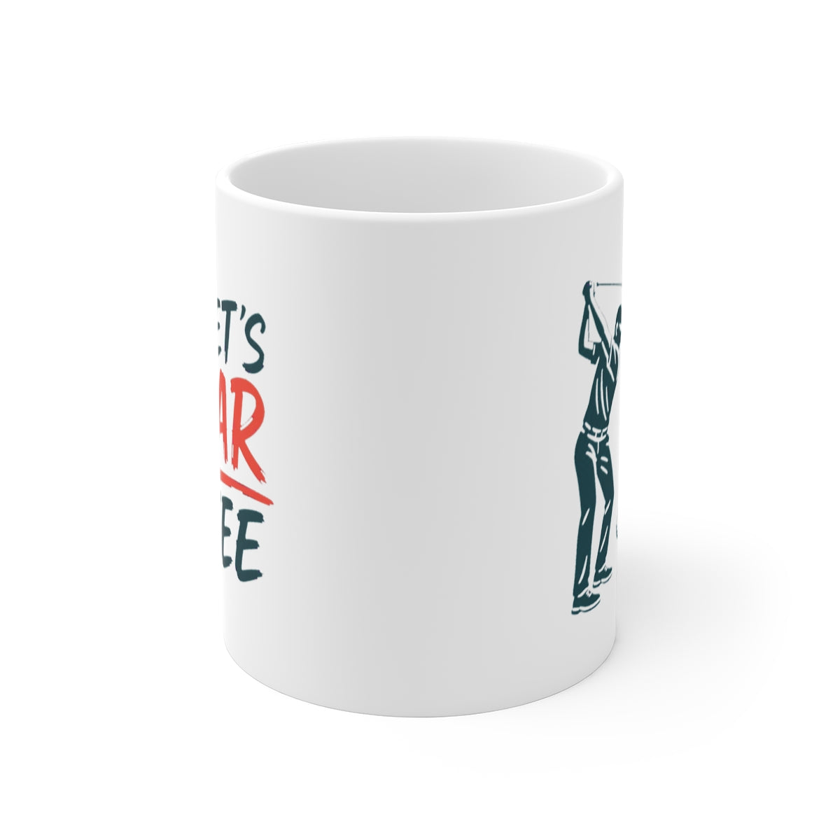 front view of the mug