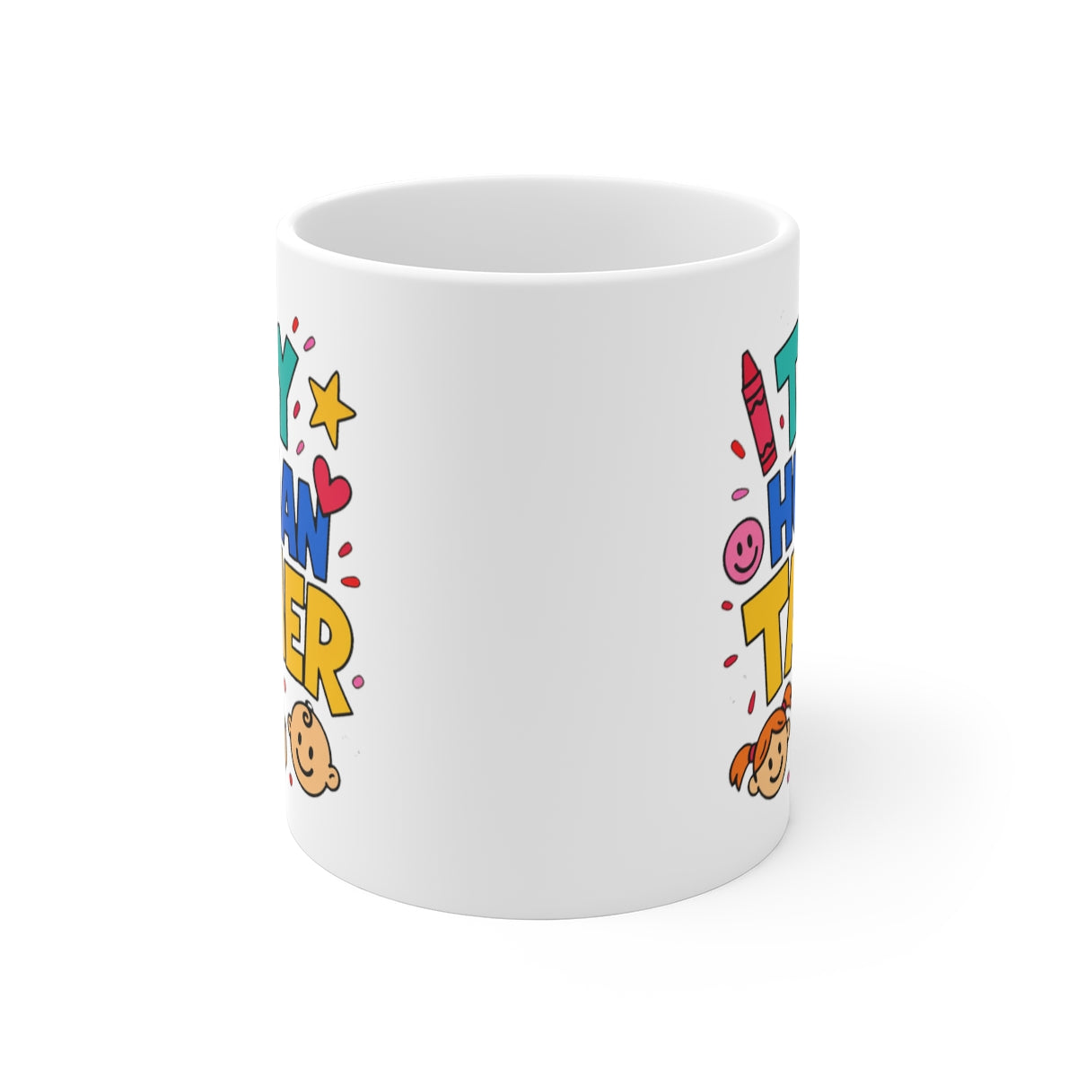 front view of the mug