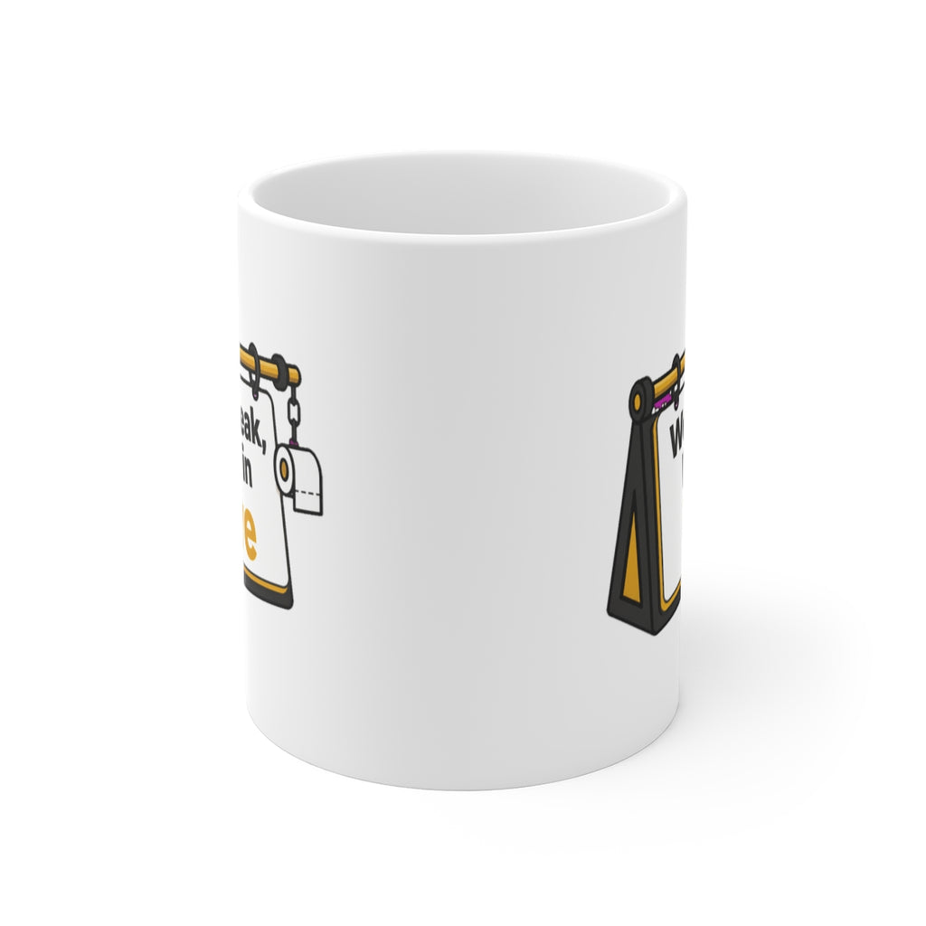 front view of the mug