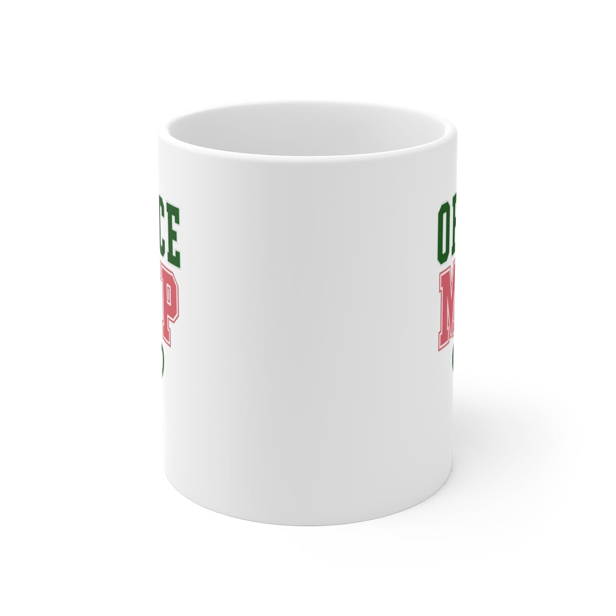 front view of the mug