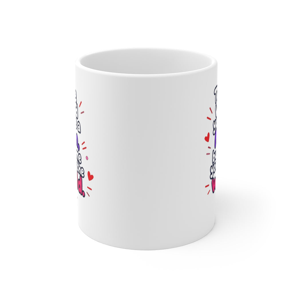 front view of the mug