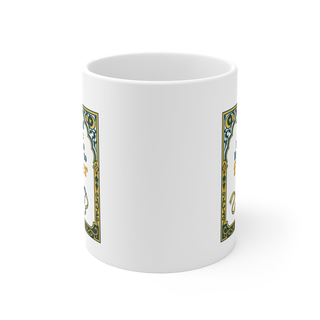 front view of the mug