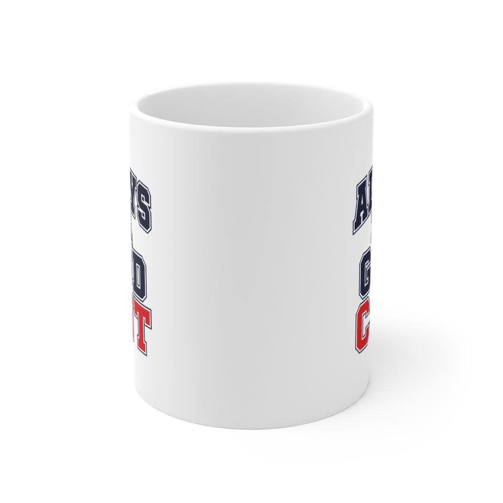 front view of the mug