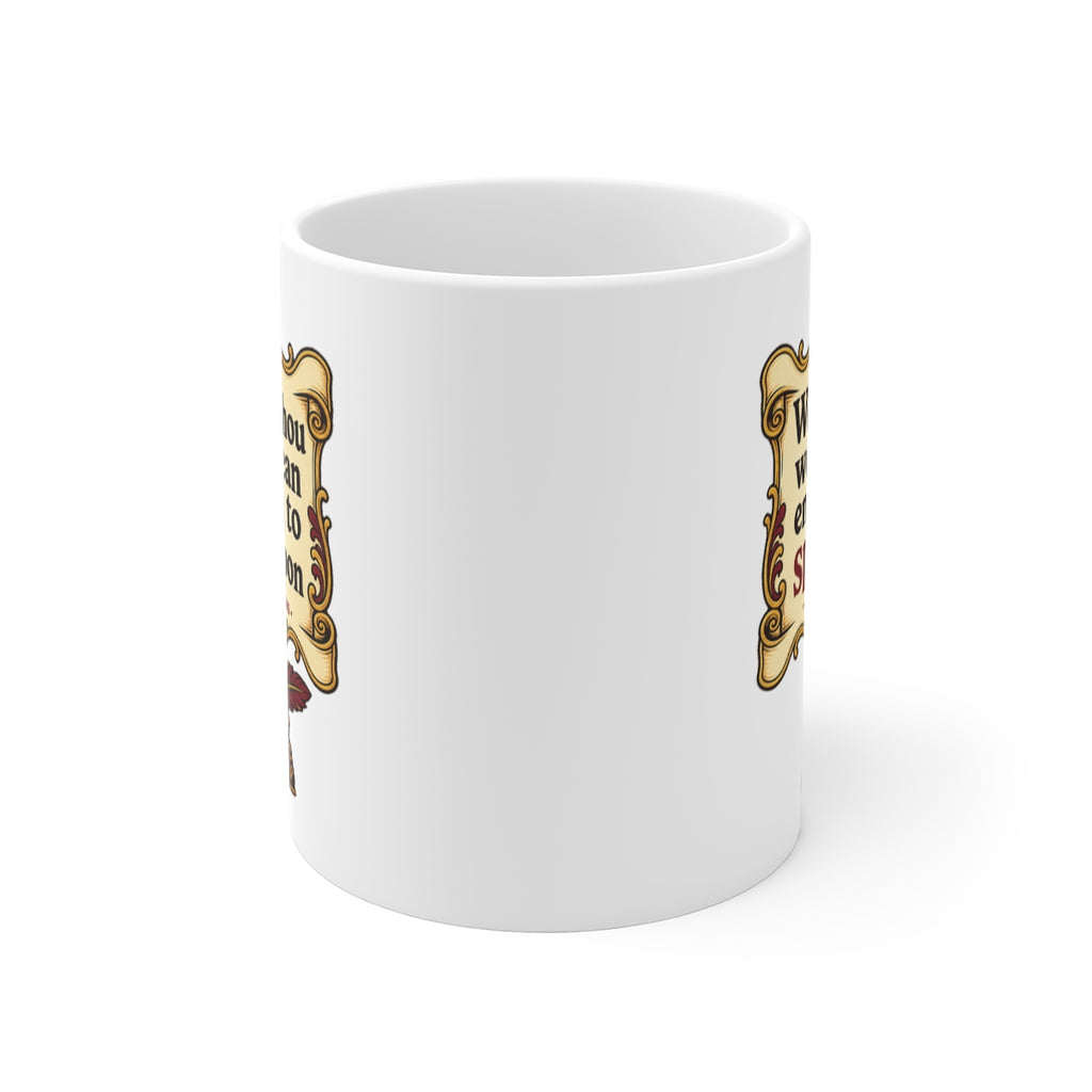 front view of the mug