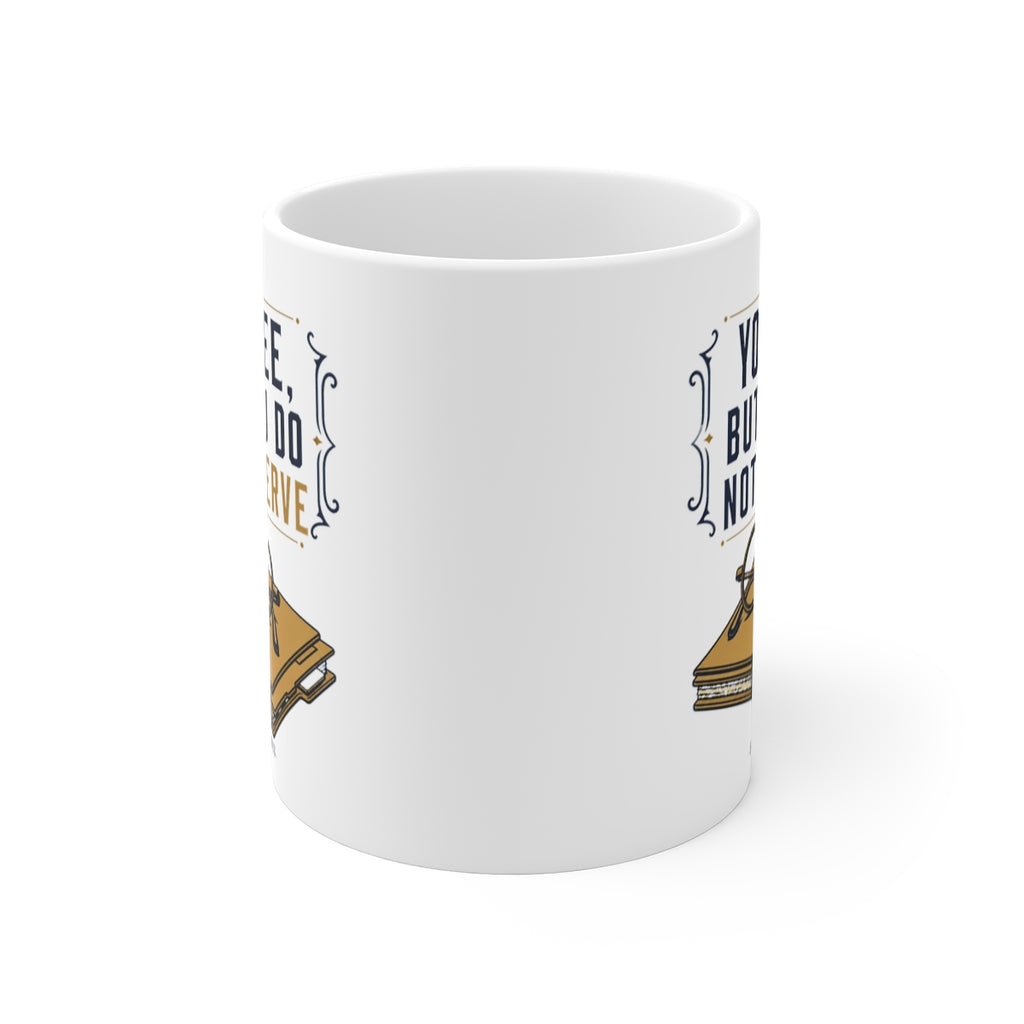 front view of the mug