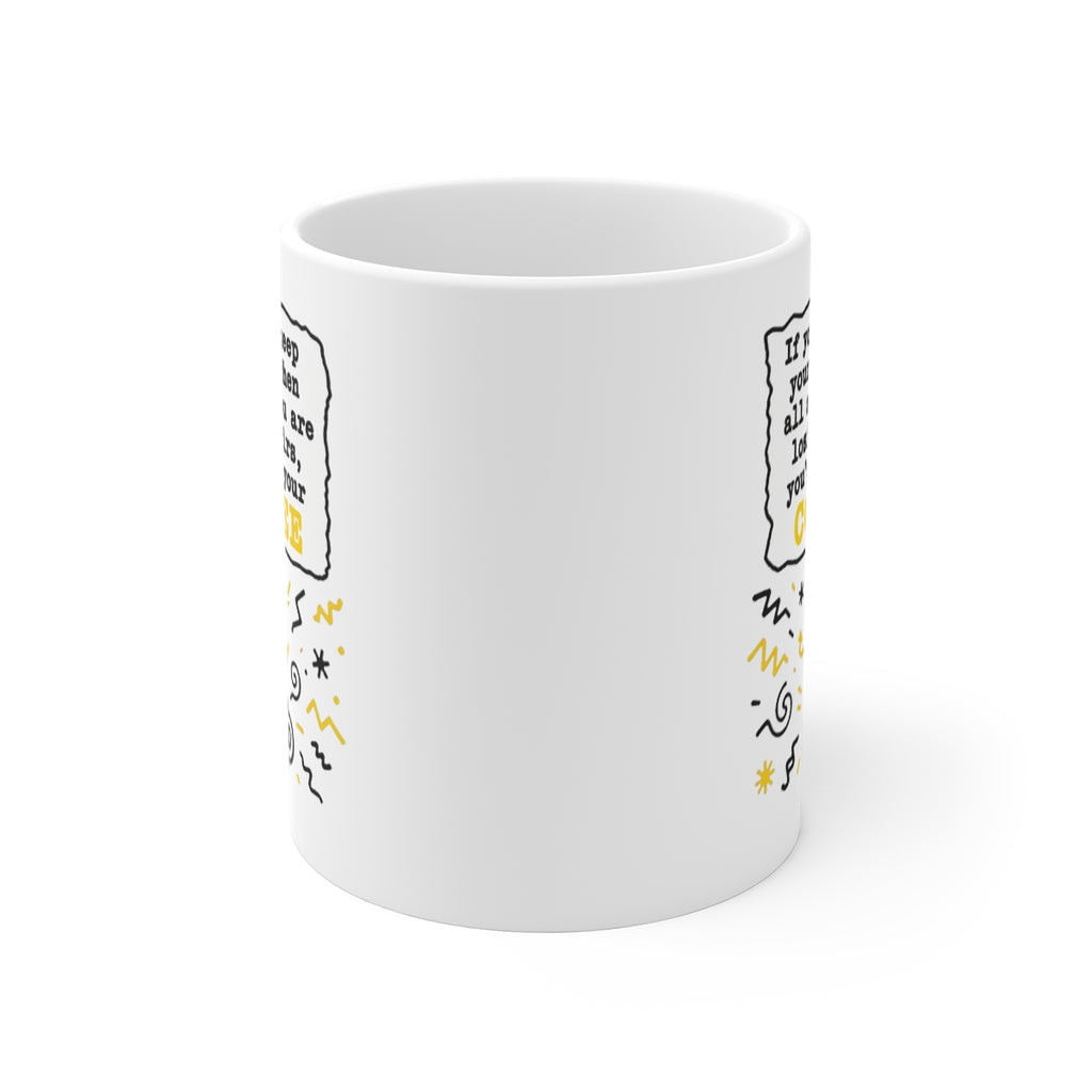 front view of the mug