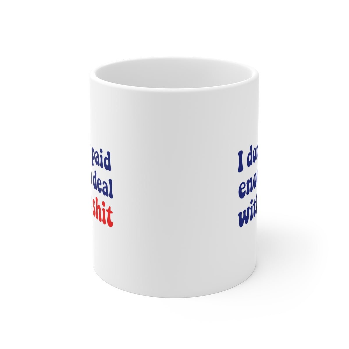 front view of the mug
