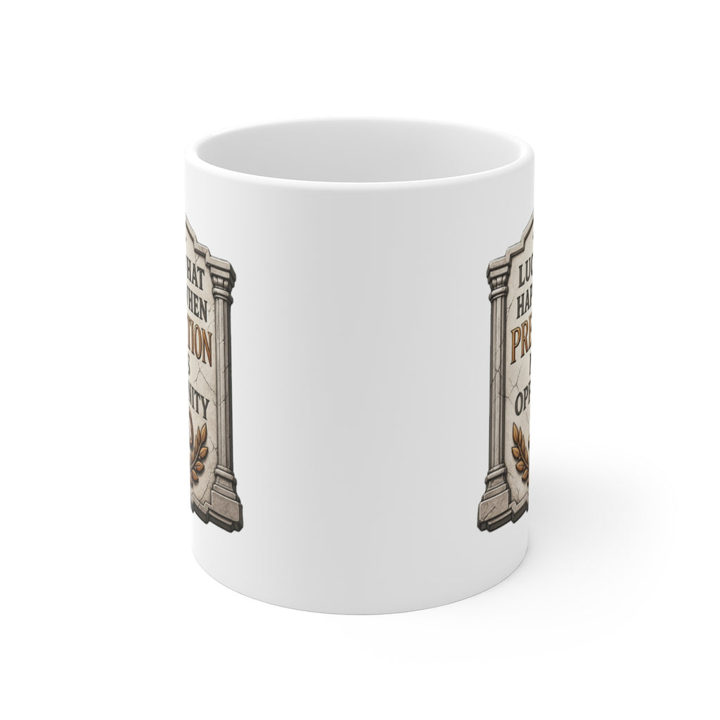 front view of the mug