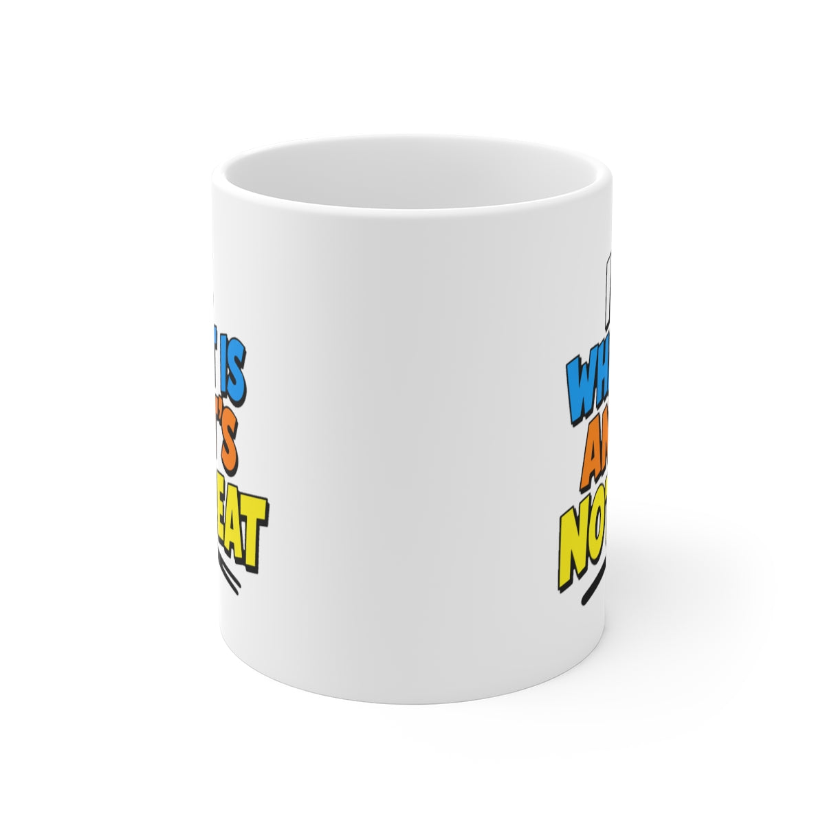 front view of the mug