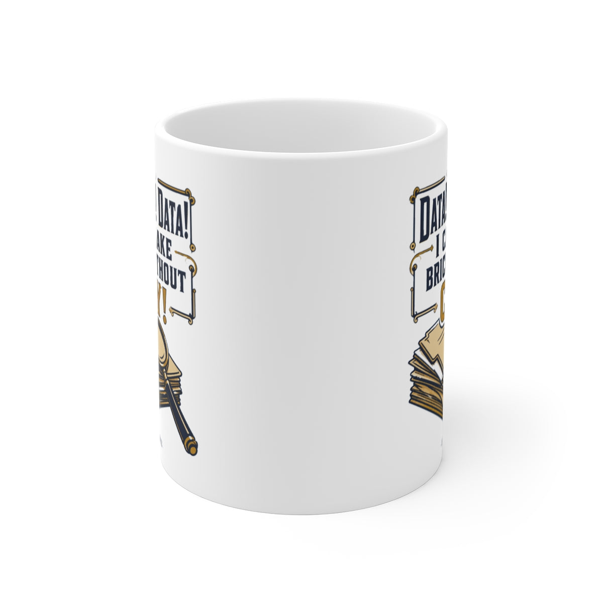 front view of the mug