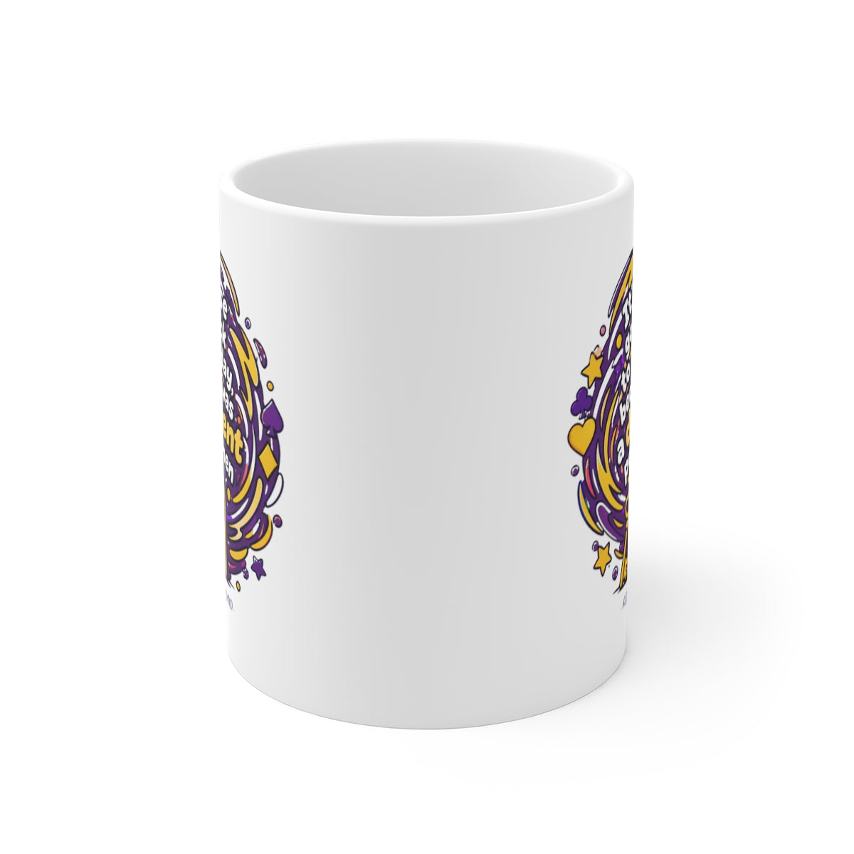 front view of the mug