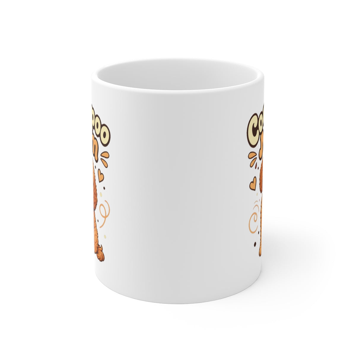 front view of the mug