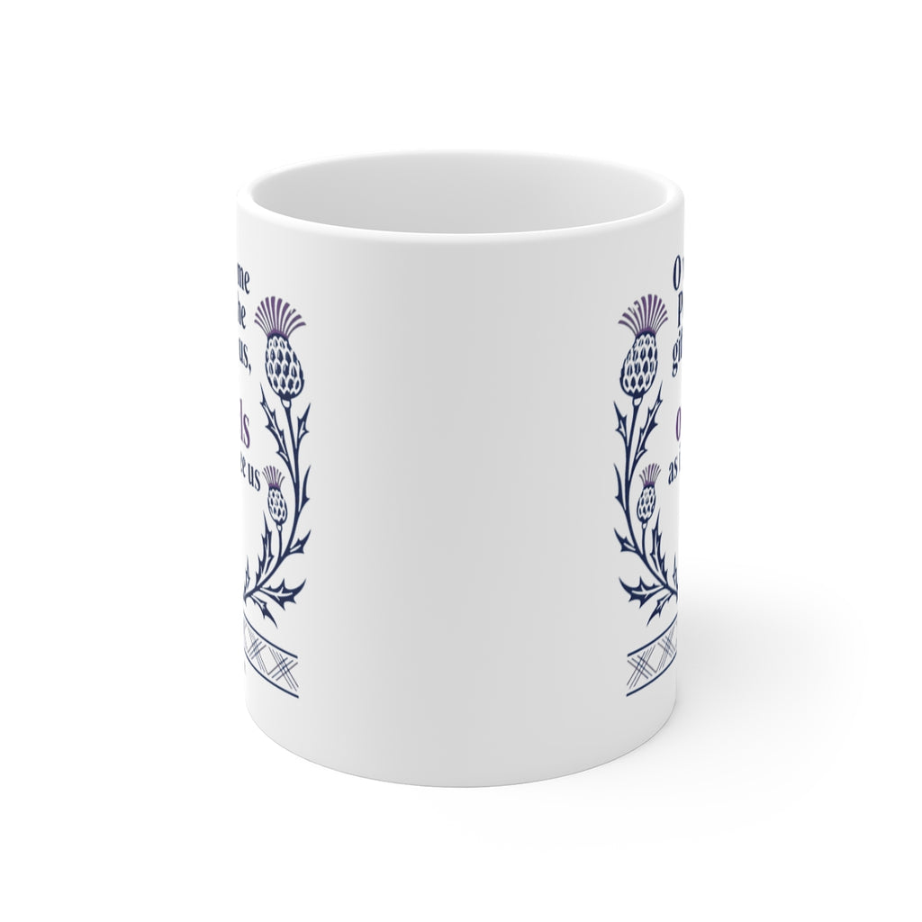 front view of the mug