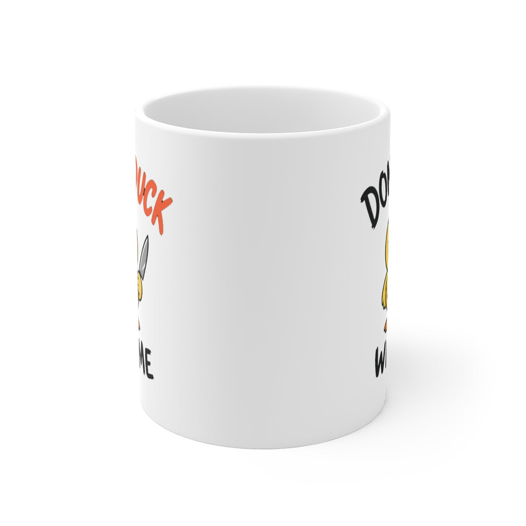 front view of the mug