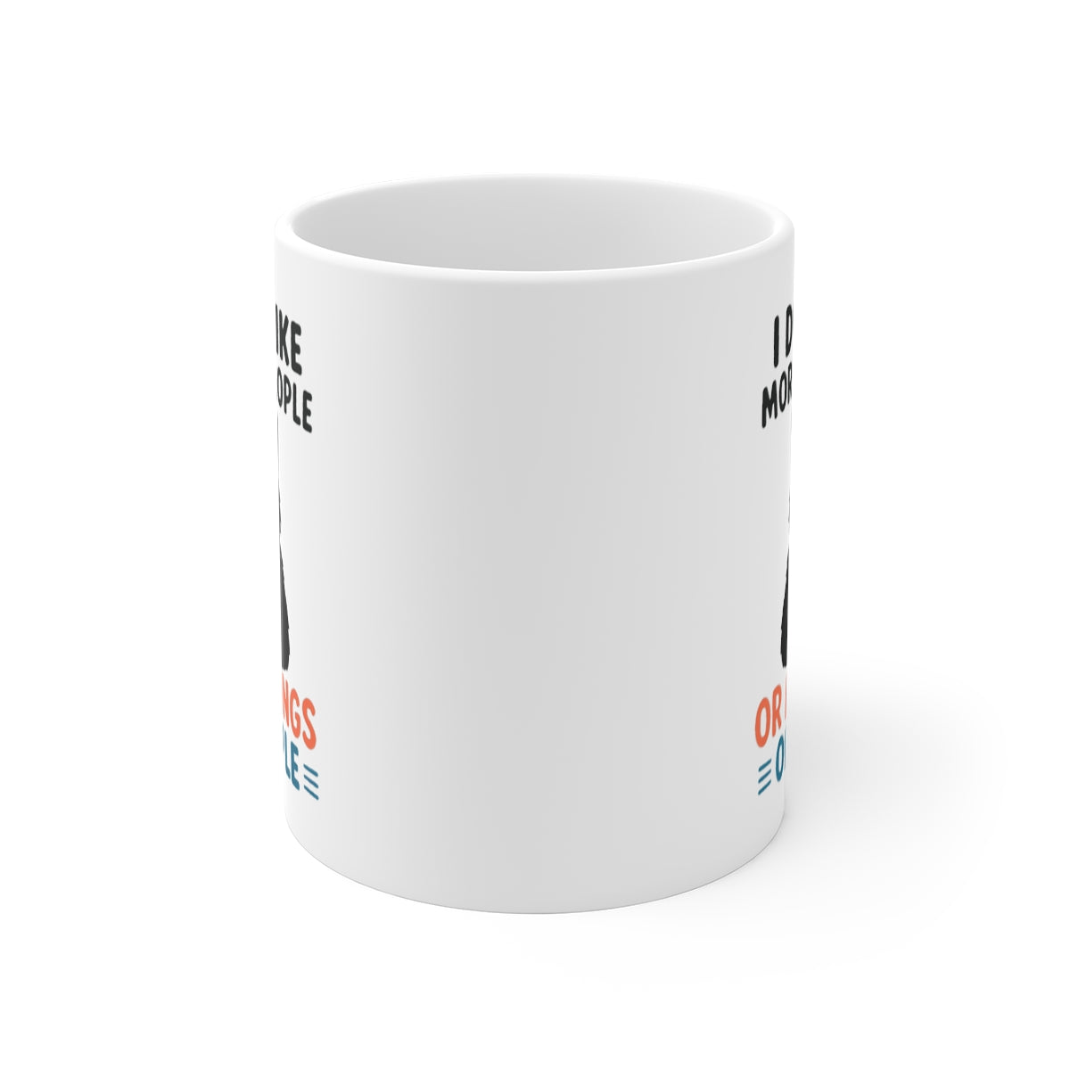 front view of the mug
