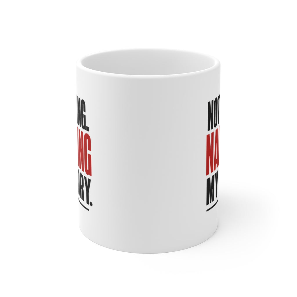 front view of the mug