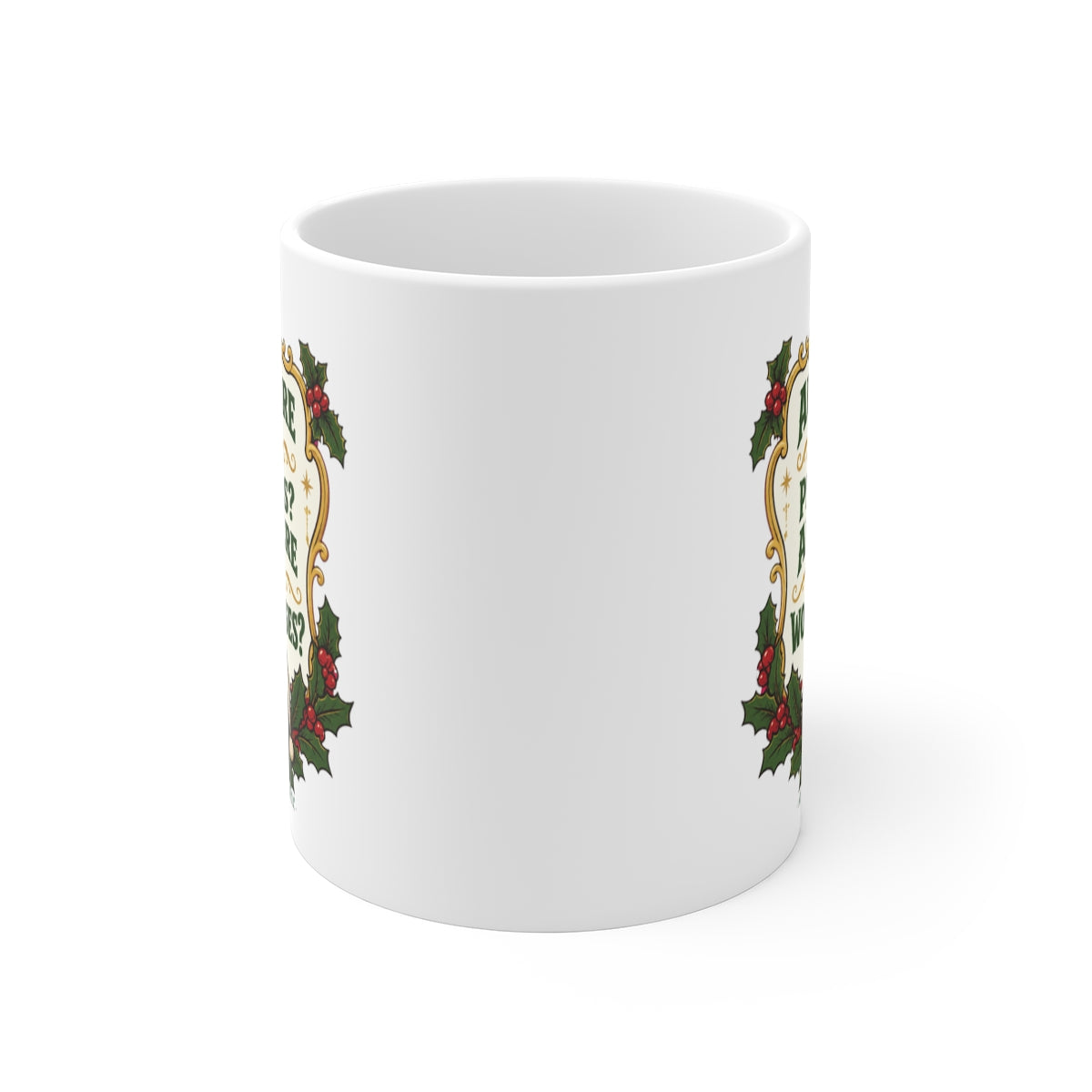 front view of the mug