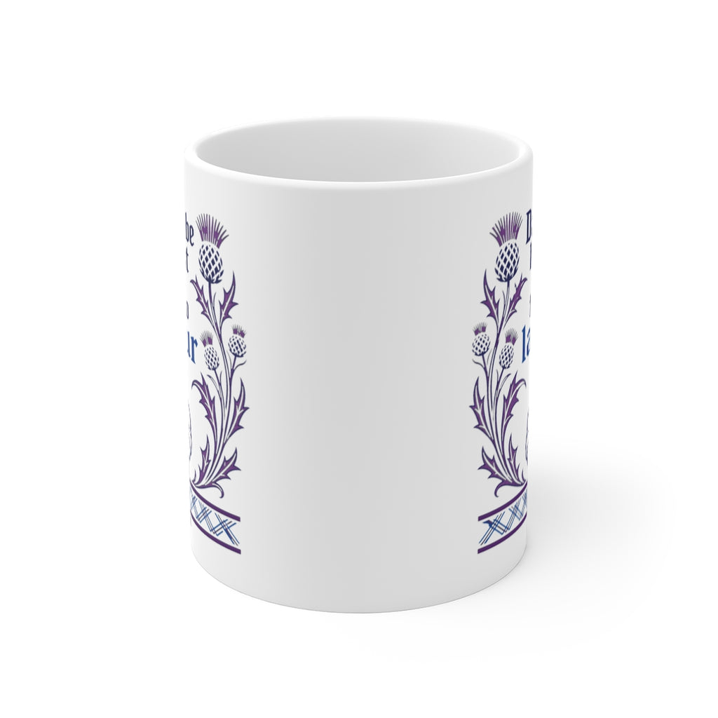 front view of the mug