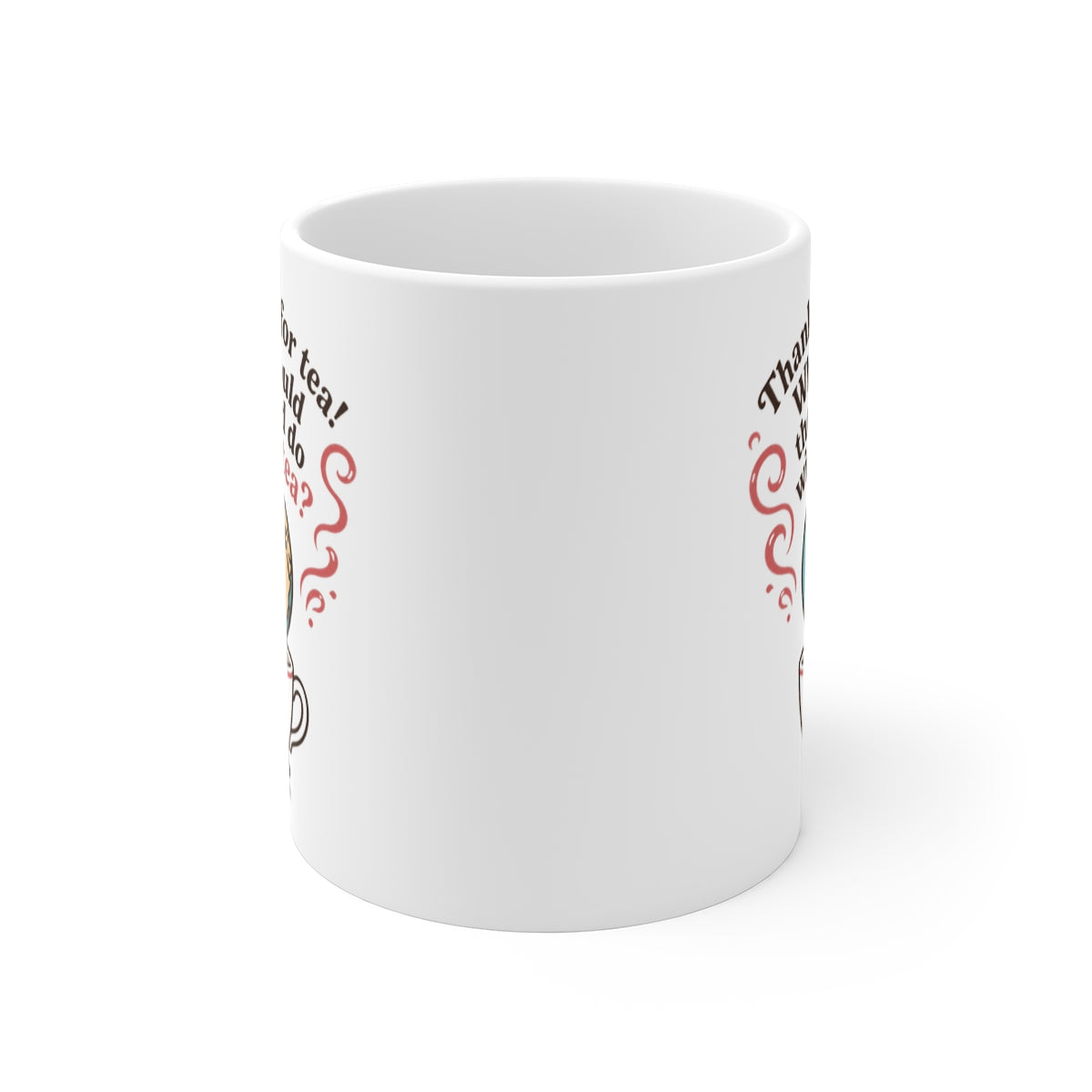 front view of the mug