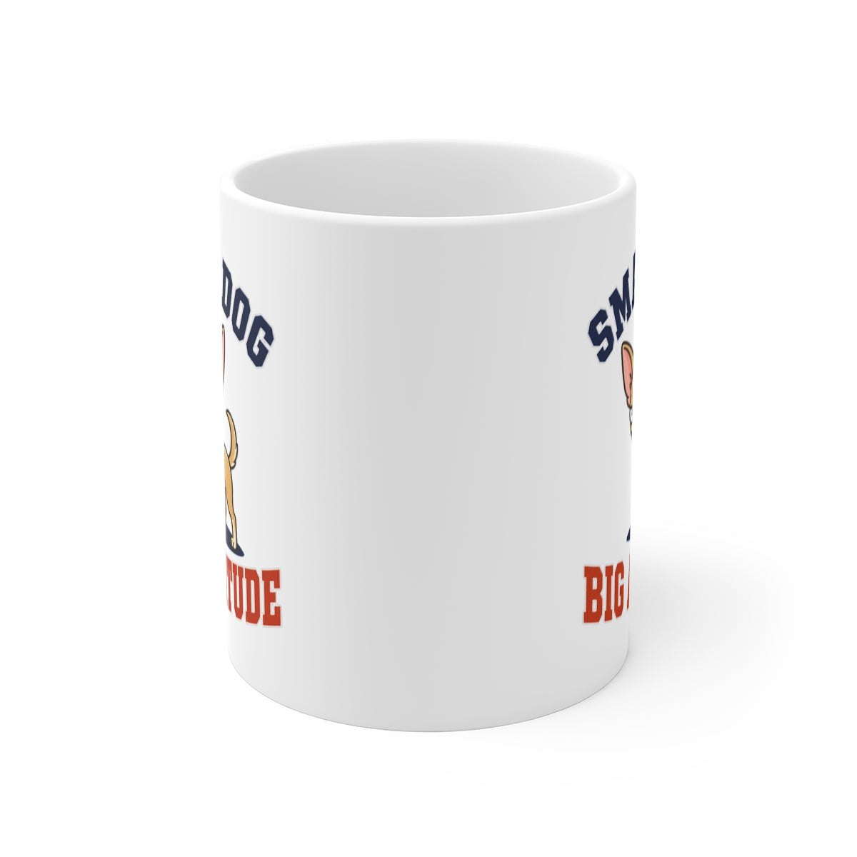 front view of the mug