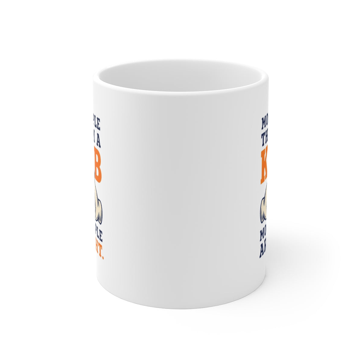 front view of the mug