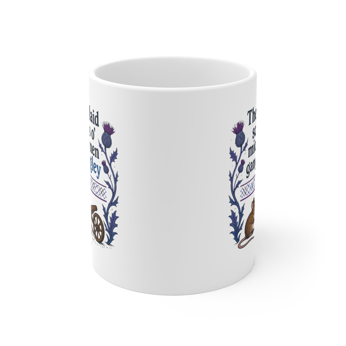 front view of the mug