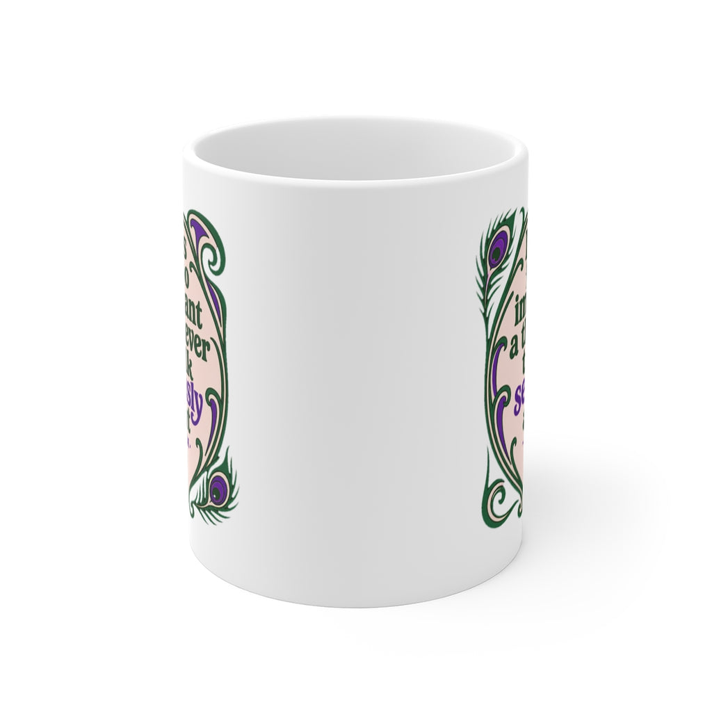 front view of the mug