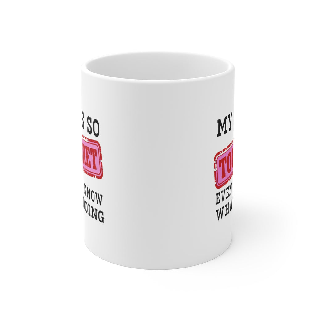 front view of the mug