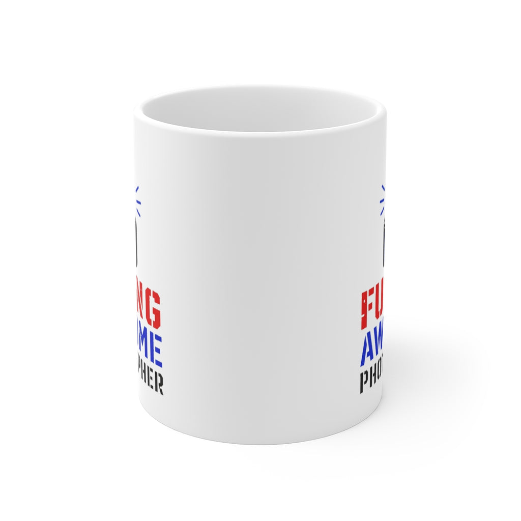 front view of the mug