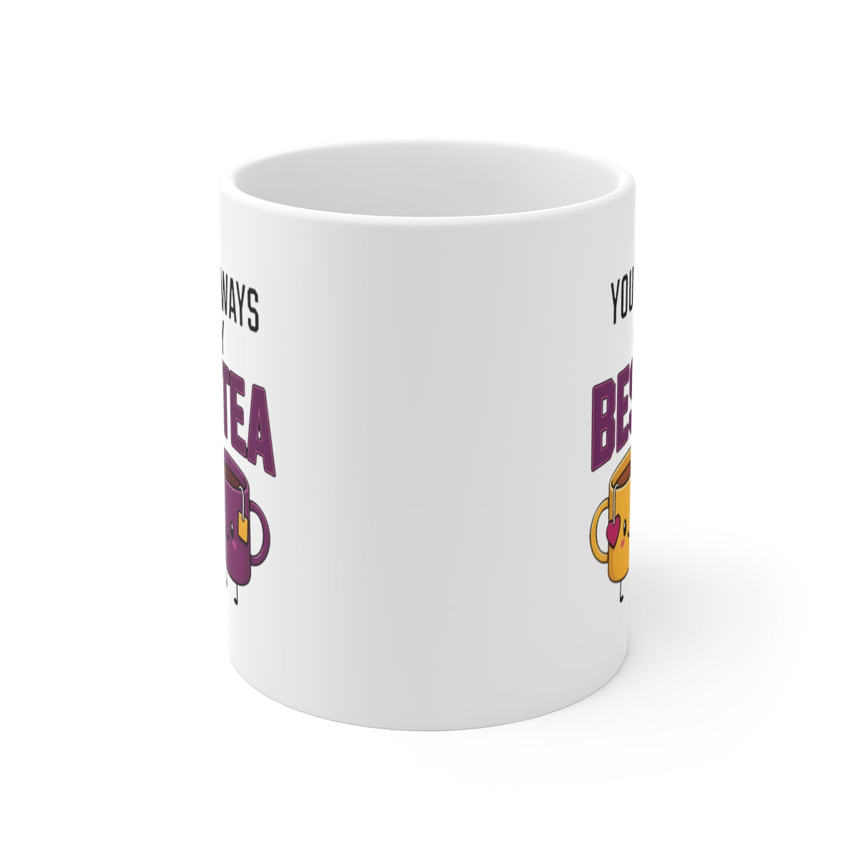 front view of the mug
