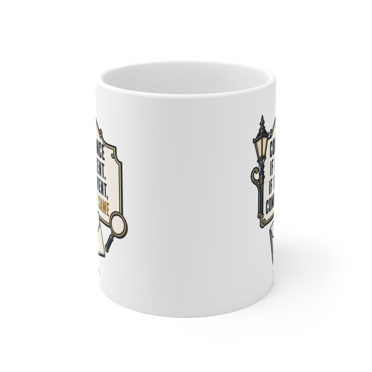 front view of the mug
