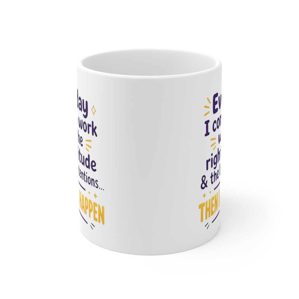 front view of the mug