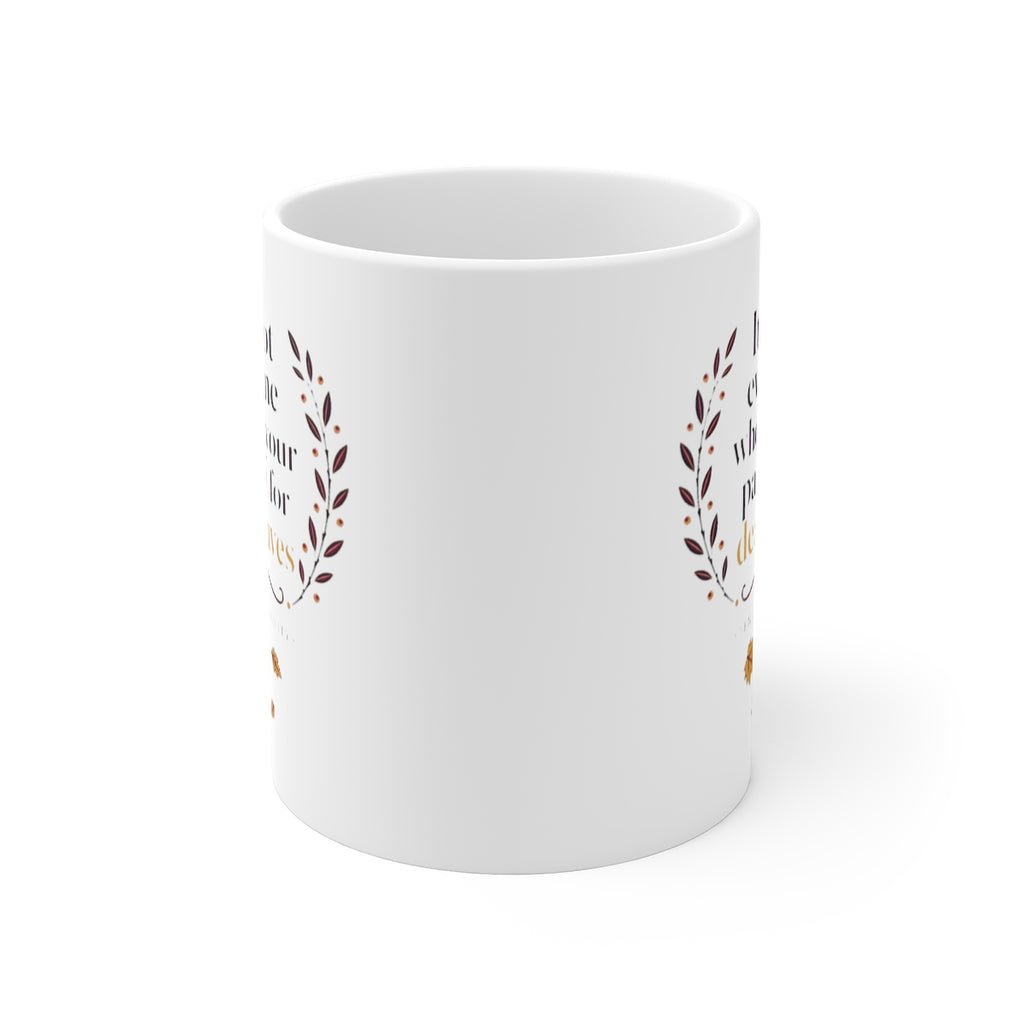 front view of the mug