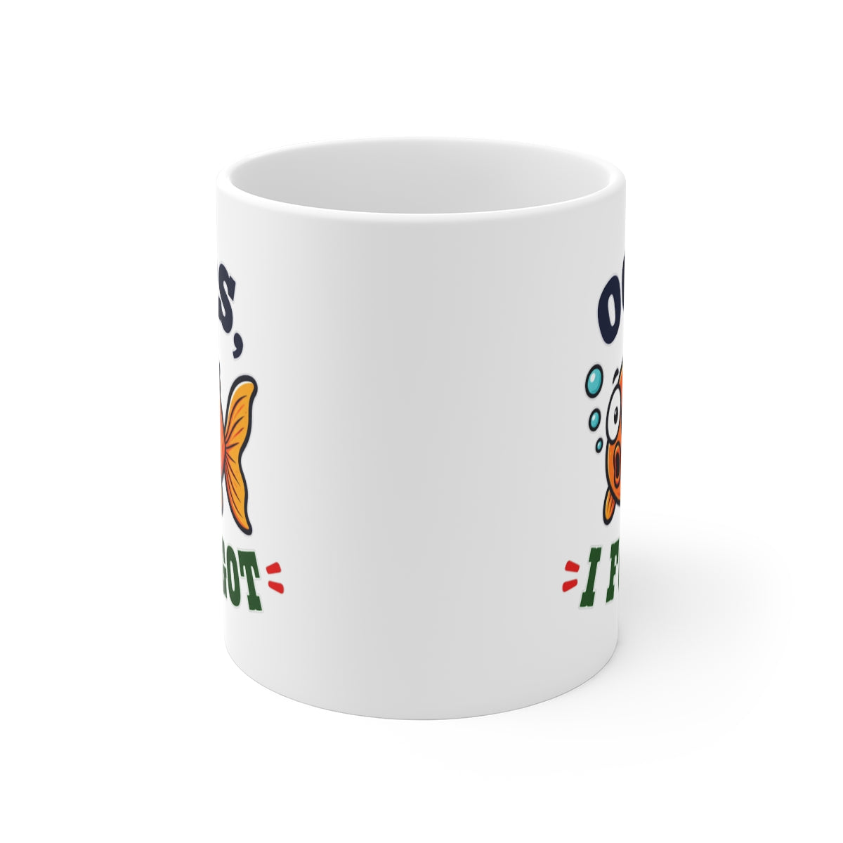 front view of the mug