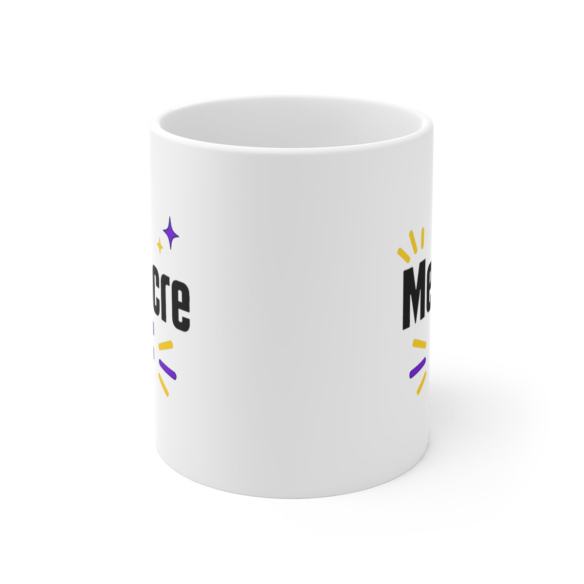 front view of the mug
