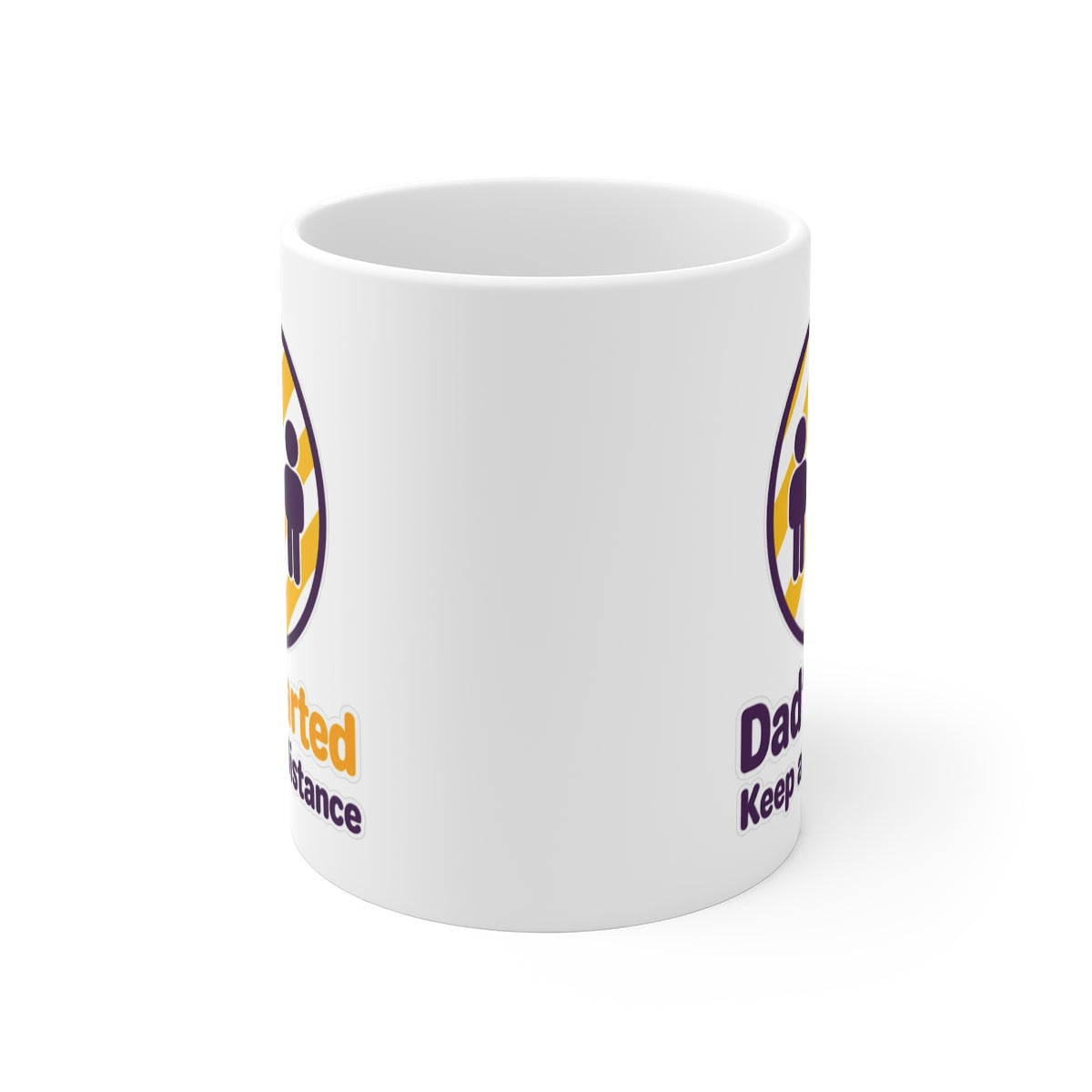 front view of the mug