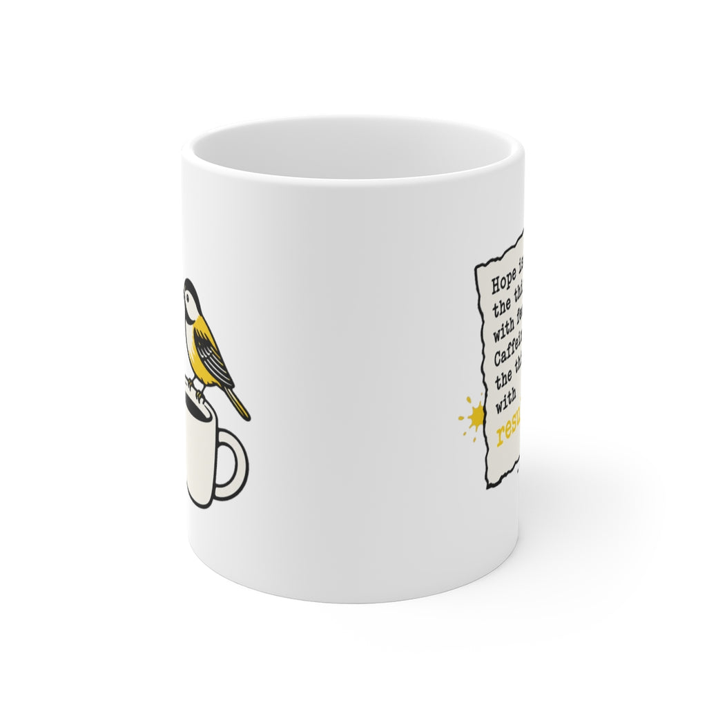 front view of the mug